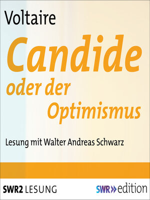 cover image of Candide oder der Optimismus